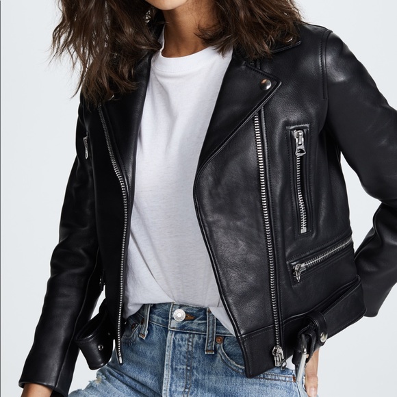 Acne Mock Leather Jacket - Picture 2 of 9